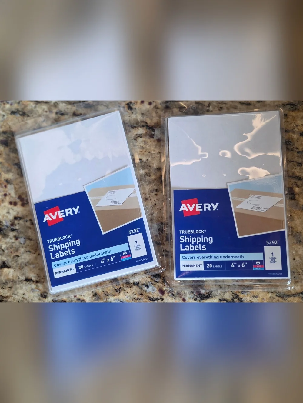 Avery White Shipping Labels - 2 Count